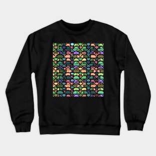 Colorful waves and bricks Crewneck Sweatshirt